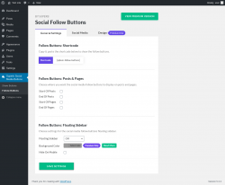 Page screenshot: Superb Social Media Buttons → Follow Buttons