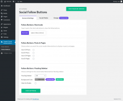 Page screenshot: Superb Social Media Buttons → Follow Buttons