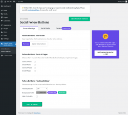 Page screenshot: Superb Social Media Buttons → Follow Buttons