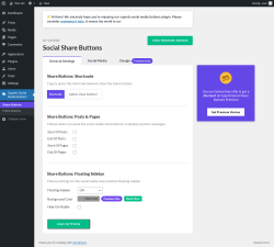 Page screenshot: Superb Social Media Buttons