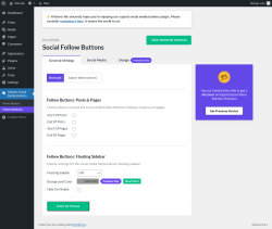 Page screenshot: Superb Social Media Buttons → Follow Buttons
