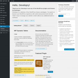Page screenshot: Developry