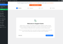 Page screenshot: Support Genix