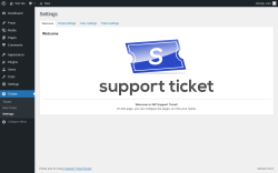 Page screenshot: Tickets → Settings