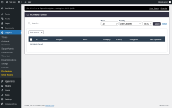 Page screenshot: Support &rarr; Archived