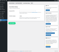 Page screenshot: Divi Supreme &rarr; Social Media Settings