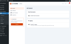 Page screenshot: SureForms &rarr; Settings