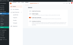 Page screenshot: SureForms → Settings