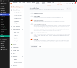 Page screenshot: SureForms &rarr; Settings