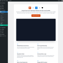 Page screenshot: SureForms &rarr; SMTP