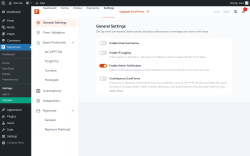 Page screenshot: SureForms &rarr; Settings