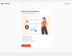 Page screenshot: SureForms