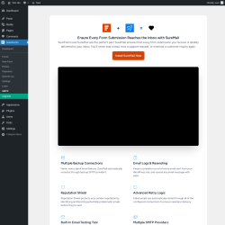 Page screenshot: SureForms &rarr; SMTP