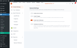 Page screenshot: SureForms &rarr; Settings