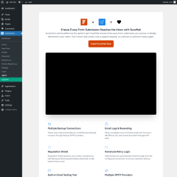 Page screenshot: SureForms &rarr; SMTP