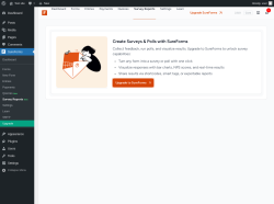 Page screenshot: SureForms &rarr; Survey Reports New