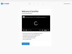 Page screenshot: SureMail Settings ‹ Test site — WordPress