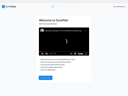 Page screenshot: SureMail Settings &lsaquo; Test site &mdash; WordPress