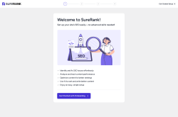 Page screenshot: SureRank &rarr; Onboarding