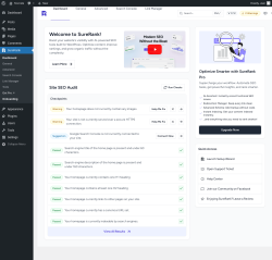 Page screenshot: SureRank