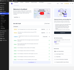 Page screenshot: SureRank