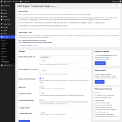 Page screenshot: Settings &rarr; SVG Support