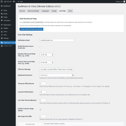 Page screenshot: SwiftHare AI Chat &rarr; Live Chat