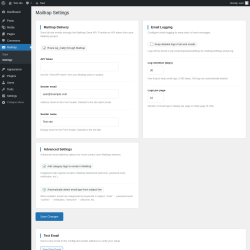 Page screenshot: Mailtrap &rarr; Settings