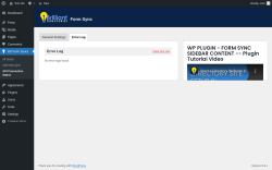 Page screenshot: BD Form Syncs → API Connection Status → 
                    Error Log                