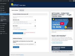 Page screenshot: BD Form Syncs → API Connection Status