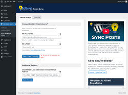 Page screenshot: BD Form Syncs → API Connection Status