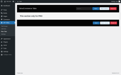 Page screenshot: WP Tabby → Woo Tabs