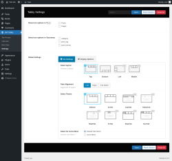 Page screenshot: WP Tabby → Settings