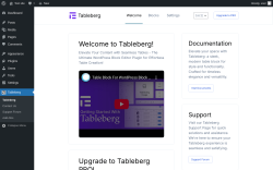 Page screenshot: Tableberg