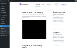 Page screenshot: Tableberg