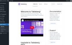 Page screenshot: Tableberg