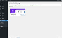 Page screenshot: Tableberg → Add-Ons