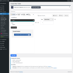 Page screenshot: Tablesome → Create New Table