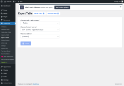 Page screenshot: Tablesome → Export a Table