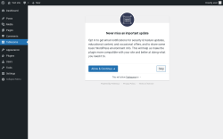 Page screenshot: ‹ Test site — WordPress