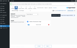 Page screenshot: Tagembed ‹ Test site — WordPress