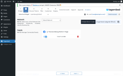 Page screenshot: Tagembed ‹ Test site — WordPress