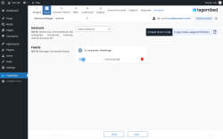 Page screenshot: Tagembed ‹ Test site — WordPress