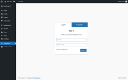 Page screenshot: Tagembed ‹ Test site — WordPress