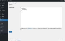 Page screenshot: Settings &rarr; TailPress