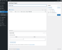 Page screenshot: Projects → Add New Project