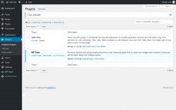 Page screenshot: Plugins ‹ Test site — WordPress