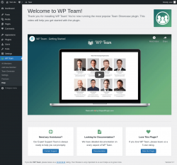 Page screenshot: Help ‹ Test site — WordPress