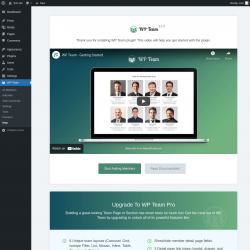 Page screenshot: WP Team → Help