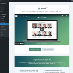 Page screenshot: WP Team → Help